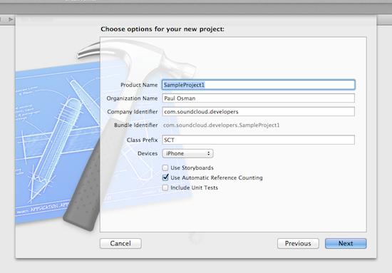 Create a new Xcode Project