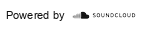 Powered by SoundCloud — black, compact