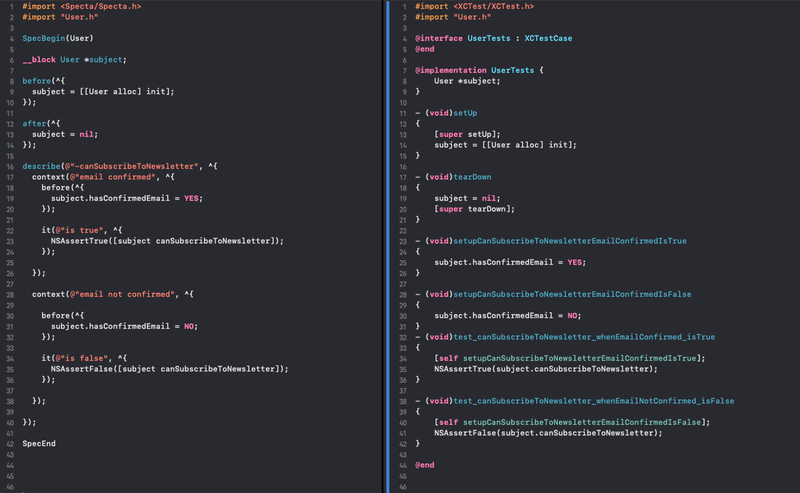 specta vs xctest
