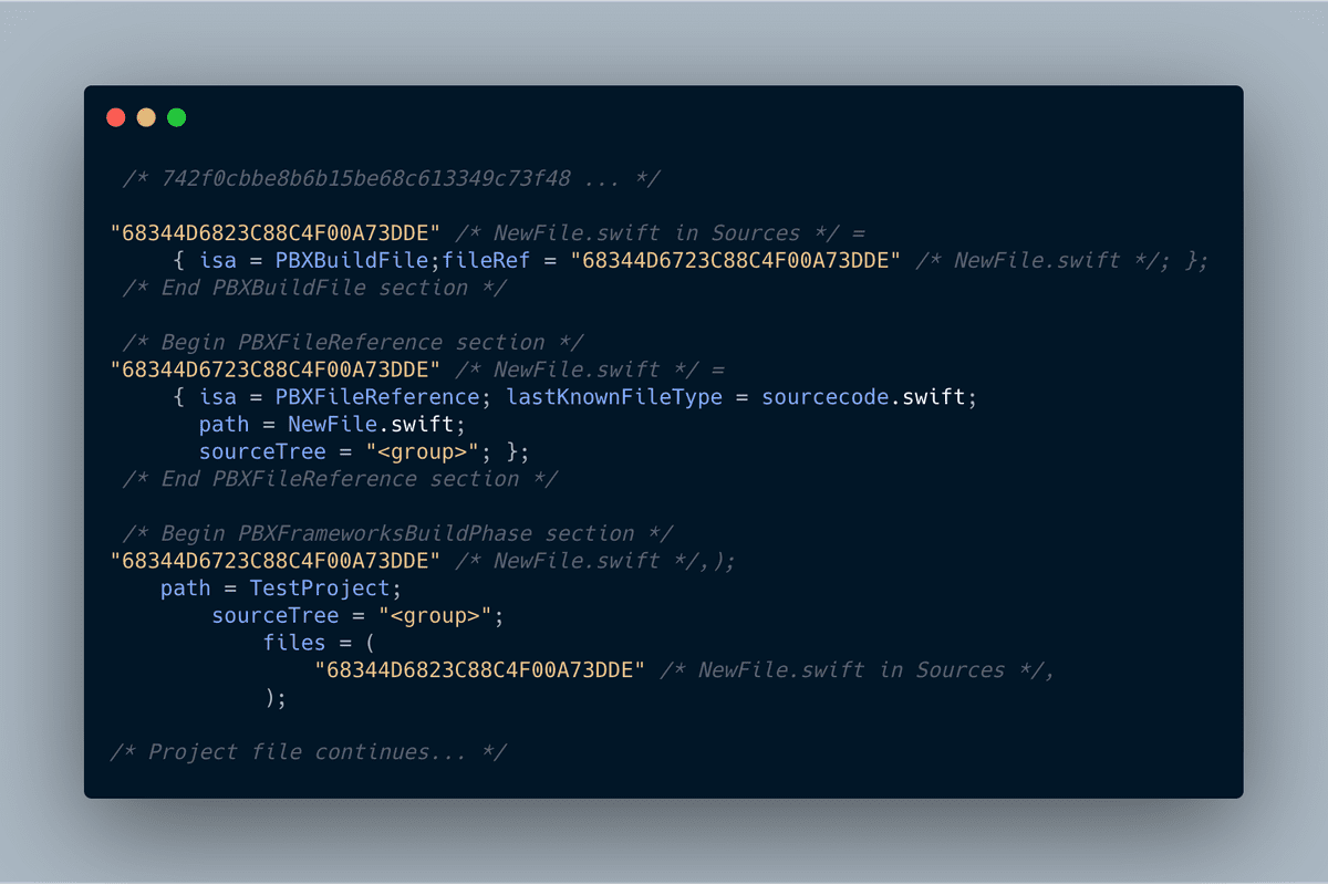 xcode projects